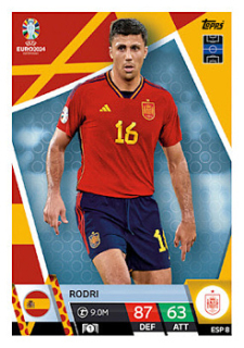 Rodri Spain Topps Match Attax EURO 2024 #ESP8